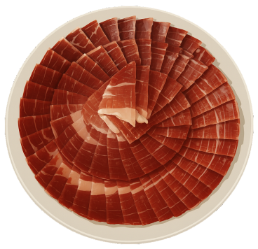 plato jamon