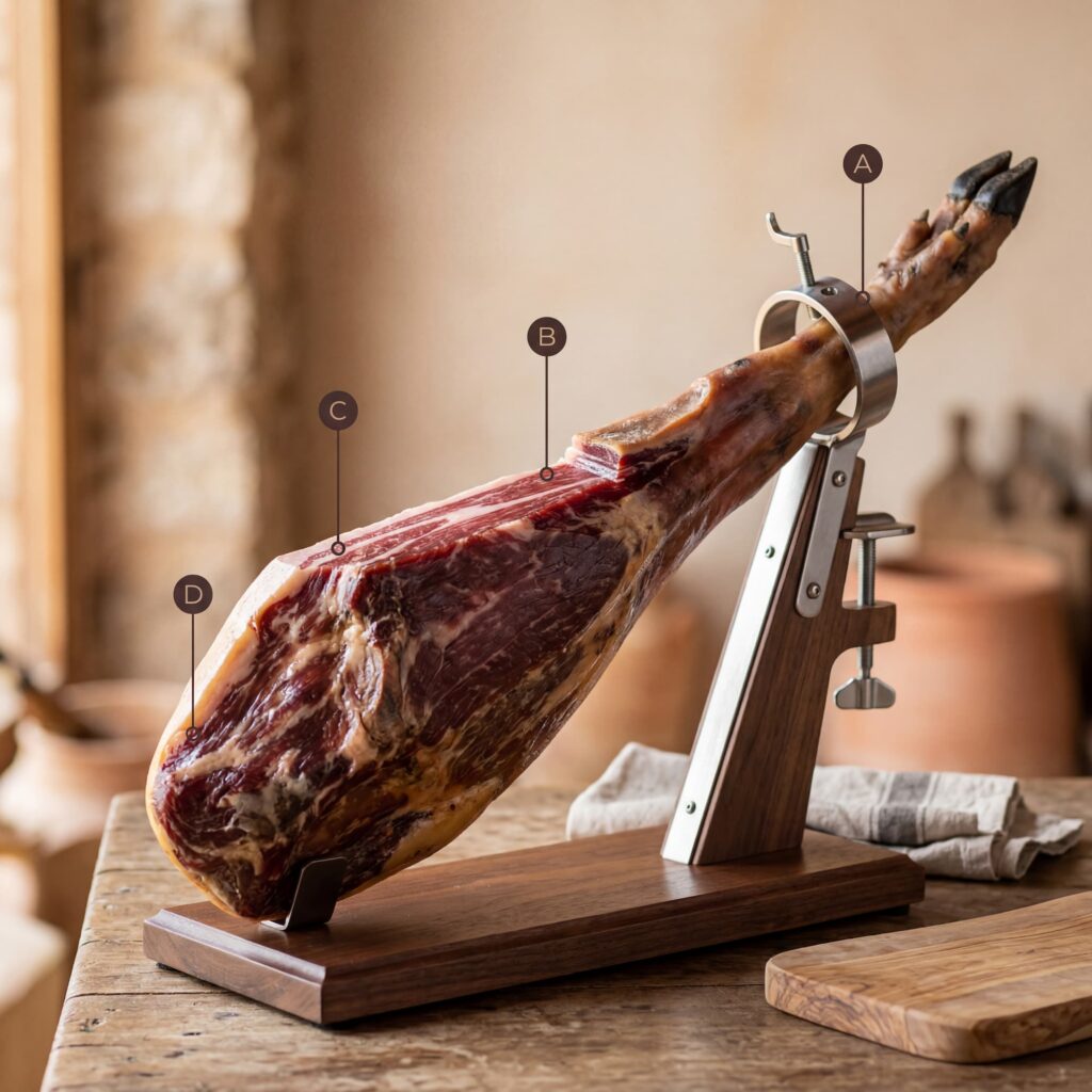 partes del jamon iberico